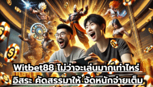 Witbet88 ไม่ว่าจะเล่นมากเท่าไหร่ อิสระ คัดสรรมาให้ จัดหนักจ่ายเต็ม