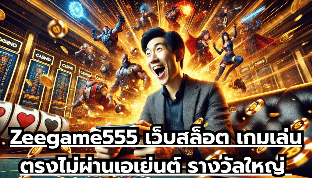 Zeegame555 เว็บสล็อต เกมเล่นตรงไม่ผ่านเอเย่นต์ รางวัลใหญ่ แตกหนัก จัดเต็ม ได้เงินจริง